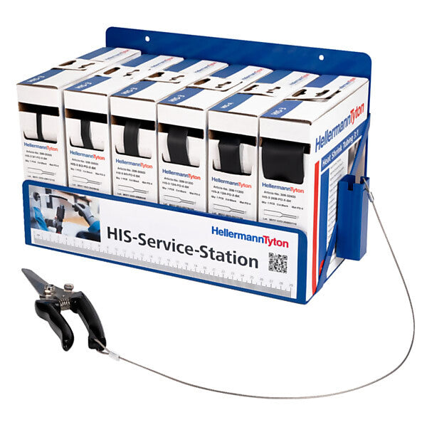 HellermannTyton Schrumpfschlauch Service Station 6x3:1 schwz. 365-30105